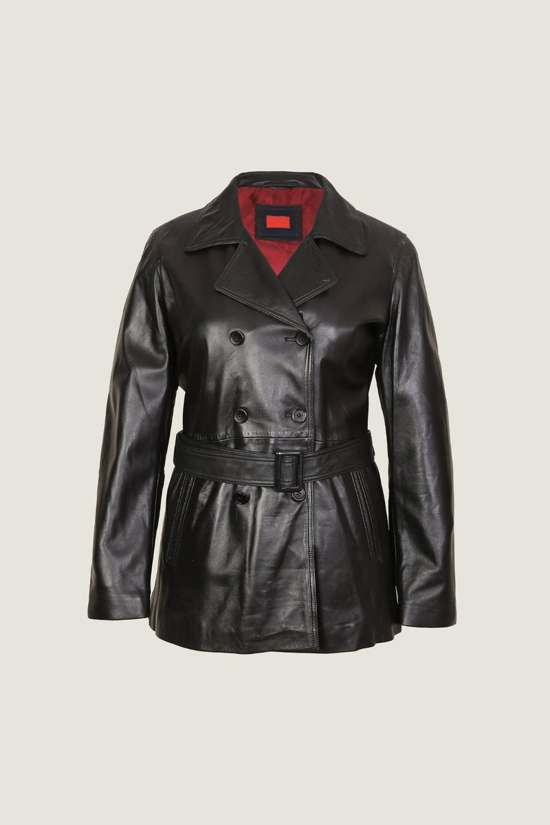 Women's Premium Genuine Leather Biker Jacket | Black Vintage Motorcycle Jacket for Women