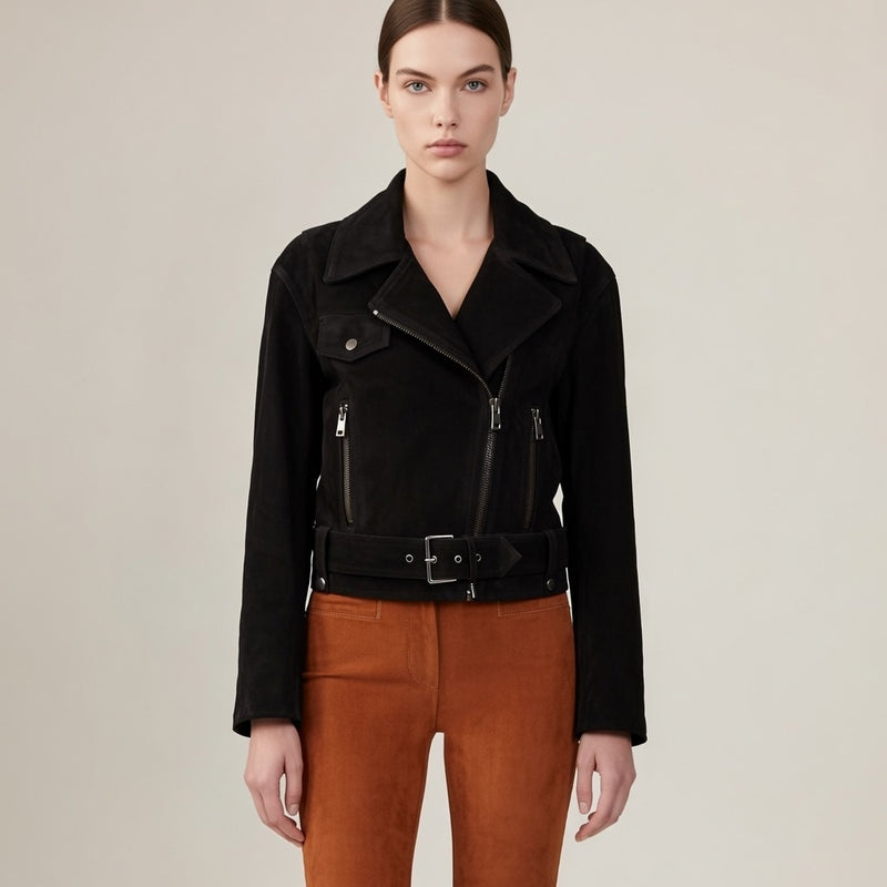 Women’s Black Sheep Amazon Perfecto Jacket – Slim Fit Leather Biker